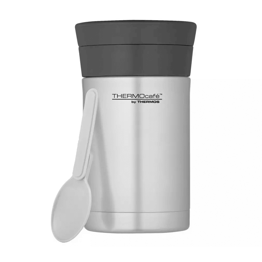 Thermos ThermoCafé Food Flask with Plastic Spoon 500ml Stainless Steel